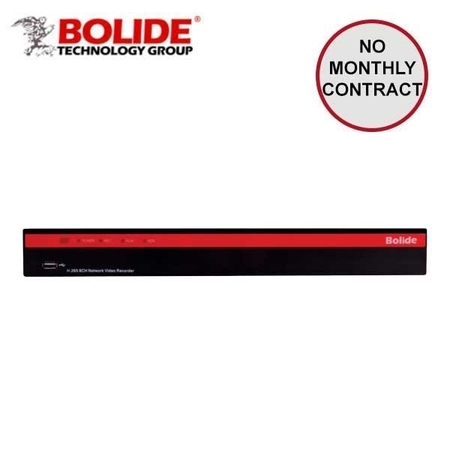 BOLIDE NDAA Compliant 8-Channel 4K H.265 NVR with 8-Port Built-in POE, Supports Up to 4K Cameras, 100Mbps T BOL-BN-NVR-8NX-S-NDAA